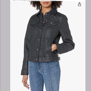 LEVI'S Faux Leather Classic Trucker Jacket